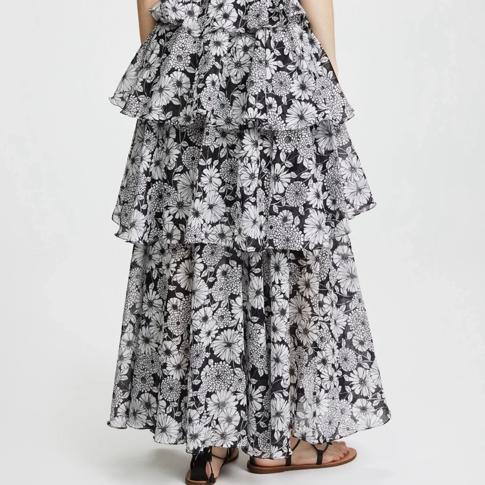 Lisa Marie Fernandez ‘Imann’ Maxi Floral Dress 🤍🖤 - Picture 3 of 8